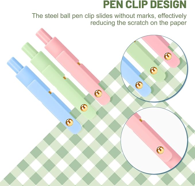 Ddaowanx Colorful Gel Pens, 0.5mm Fine Point Retractable, Colored Pens - Image 6