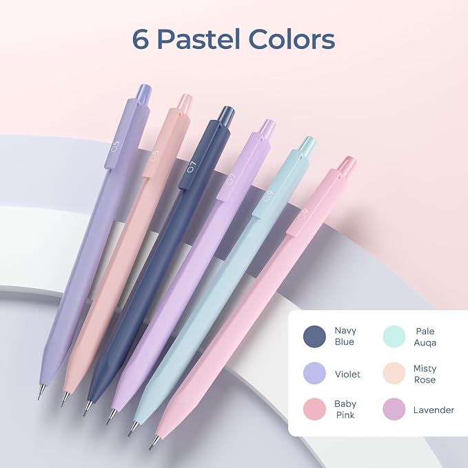 Nicpro 6PCS Pastel Mechanical Pencil Set - Image 3