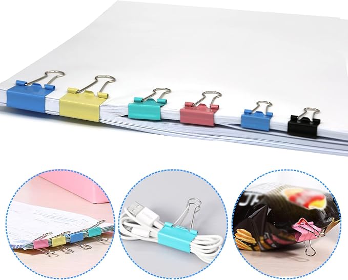 Paper Clips Binder Clips Set, Paperclips Large Medium and Small - Image 7