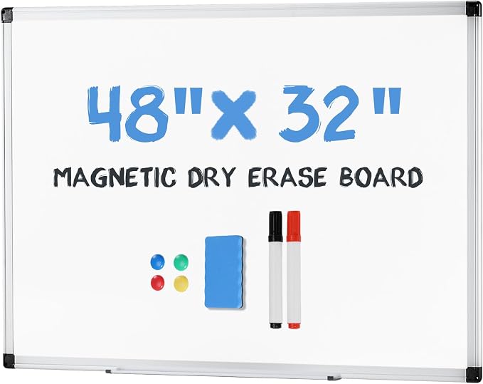 OLIXIS Magnetic White Board, Dry Erase Board by OLIXIS