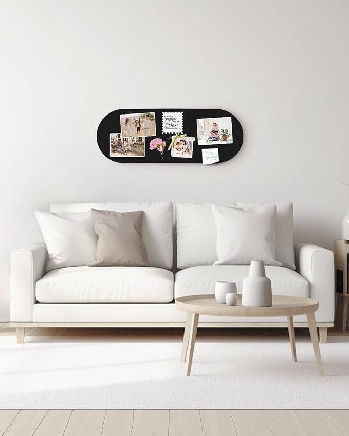 Arched Felt Bulletin Board, Cork Board Alternative - Image 7