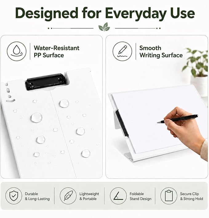 Free Standing Clipboard Foldable and Desktop Document Stand - Image 4