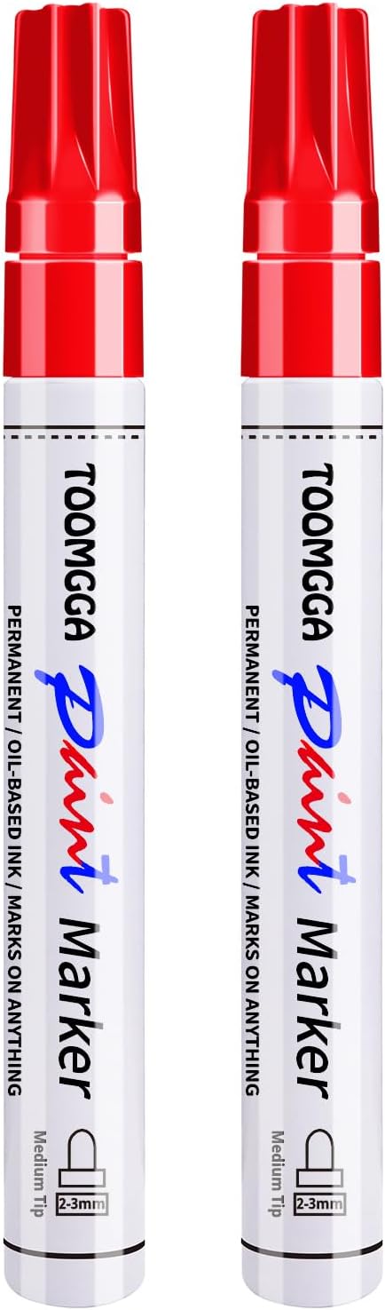 TOOMGGA Paint Pens Paint Markers Red by TOOMGGA