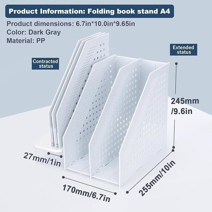 FRETONBA Collapsible Magazine File Holder - Image 7