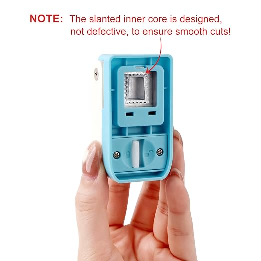 Stamp Punch, 0.6x0.5 Inch Postage Stamps Punch, Portable Lever Craft Hole - Image 4