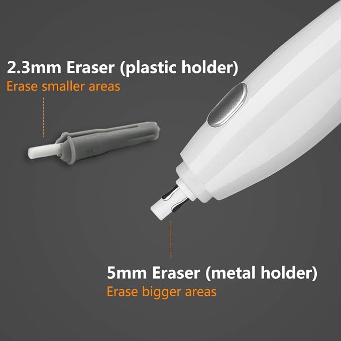 AFMAT Electric Eraser for Artists, 140 Eraser Refills, Rechargeable Electric - Image 3