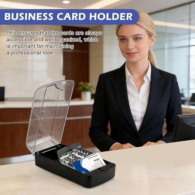 Business Card Box, Lightweight Desk Organizer - Image 5