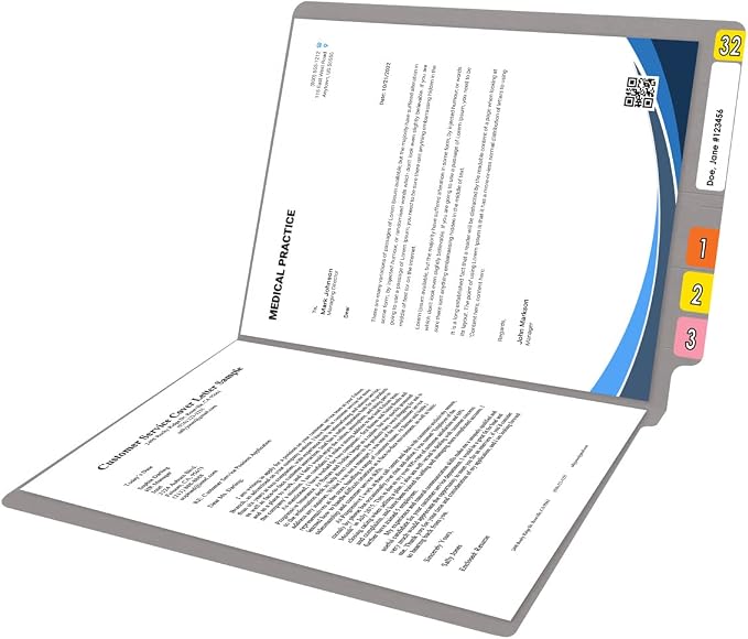 Ecom Folders End Tab File Folders | Letter Size 14 Pt Heavy Duty Structure | - Image 6