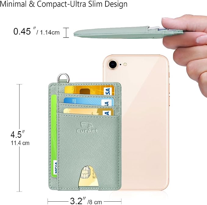 FurArt Slim Minimalist Wallet RFID Credit Card Holder - Image 7
