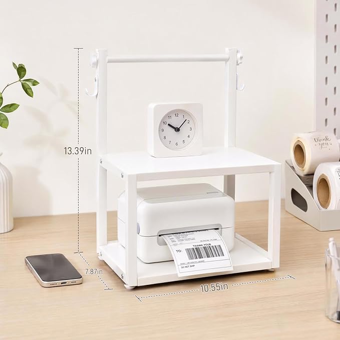 13.3"x10.5"x7.8"Label Holder for Rolls & Fan-Fold Labels, Desktop Thermal - Image 5