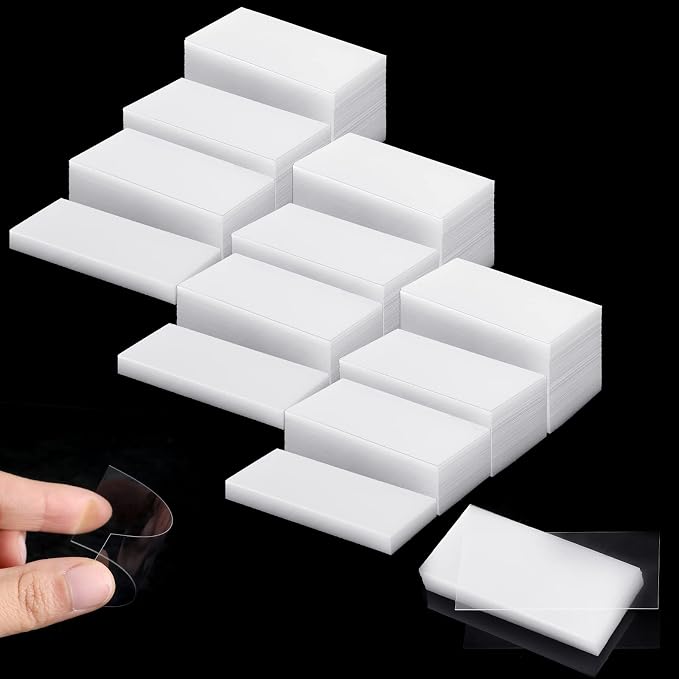Chunful 1000 Pack Plastic Tags Shelf Label Holders Clear Plastic Label Price by Chunful