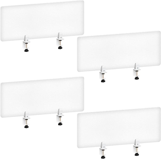 Tatuo 4 Pcs Acrylic Desk Privacy Panel 47.2''l x 15.8w'' Noise and Visual by Tatuo
