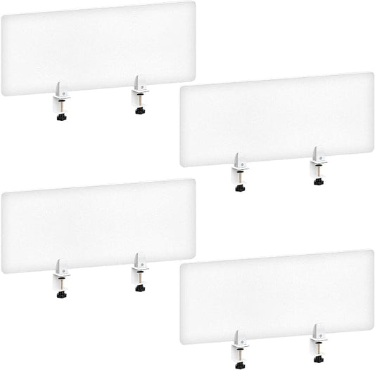 Tatuo 4 Pcs Acrylic Desk Privacy Panel 47.2''l x 15.8w'' Noise and Visual by Tatuo