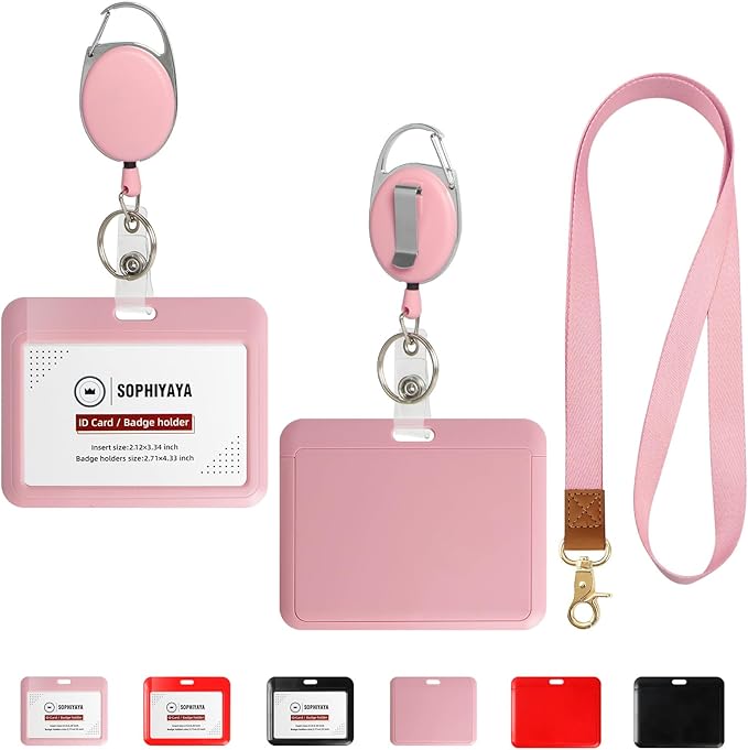 Badge Holder and Retractable Reel by SOPHIYAYA