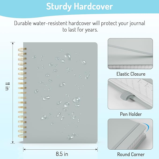 Forvencer A4 Lined Spiral Journal Notebook - Image 2