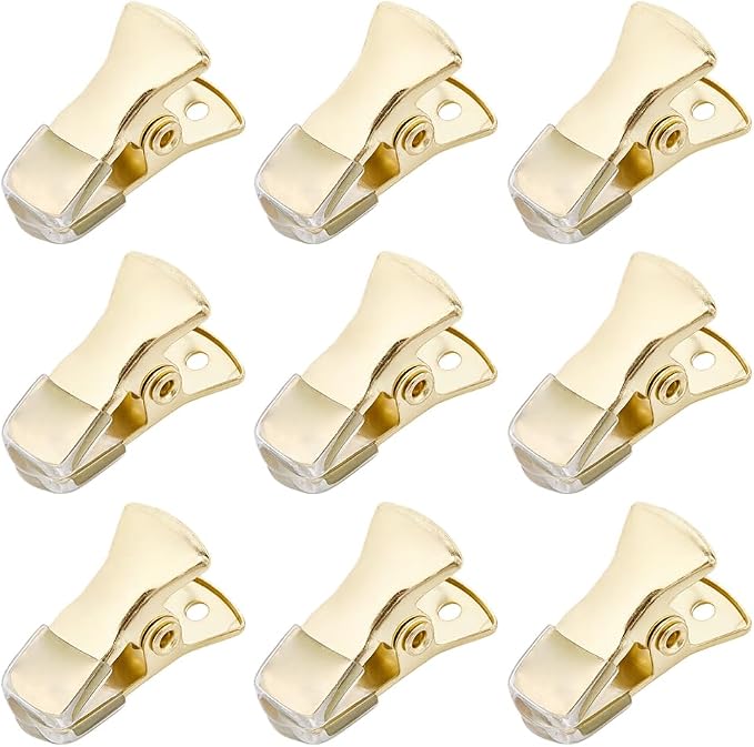 CRASPIRE 35Pcs Mini Metal Alligator Clips Small Non-Slip Silicone Bulldog - Image 7