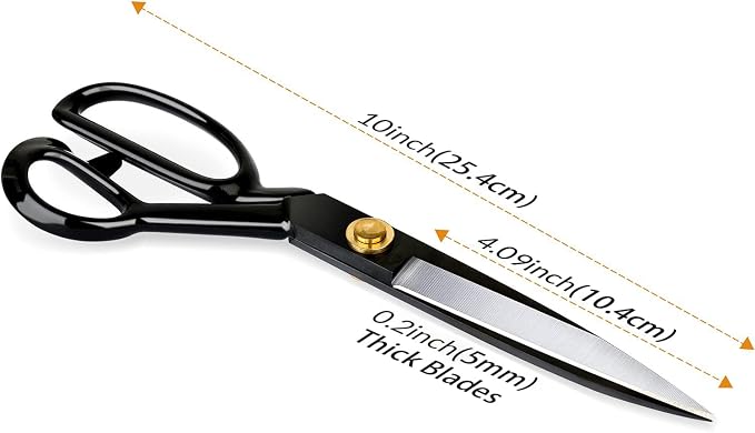 Fabric Scissors Professional 10 inch Heavy Duty Scissors - Image 7