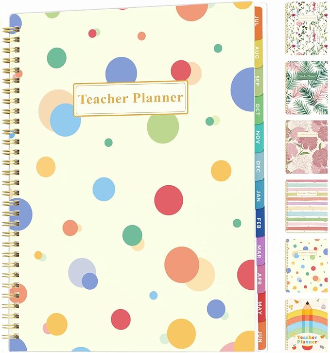 SUNEE Teacher Planner 2026-2027 Academic Year, 7 Periods Lesson Plan Book Jul by SUNEE