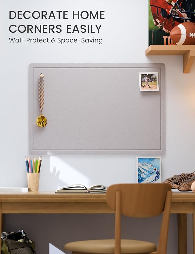 Fluxynara Bulletin Board, 35.4" x 23.6" Cork Board Alternative - Image 4