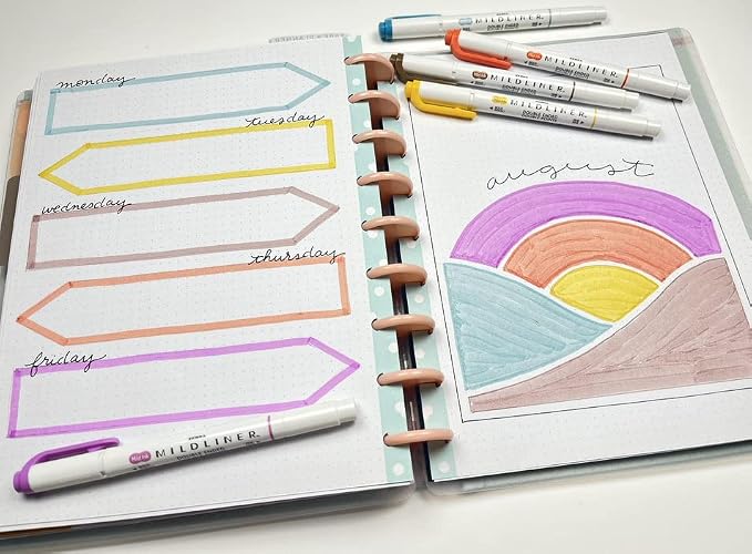Zebra Pen Mildliner Dual-Tip Highlighters, Broad and Fine Tips, No Bleed - Image 3