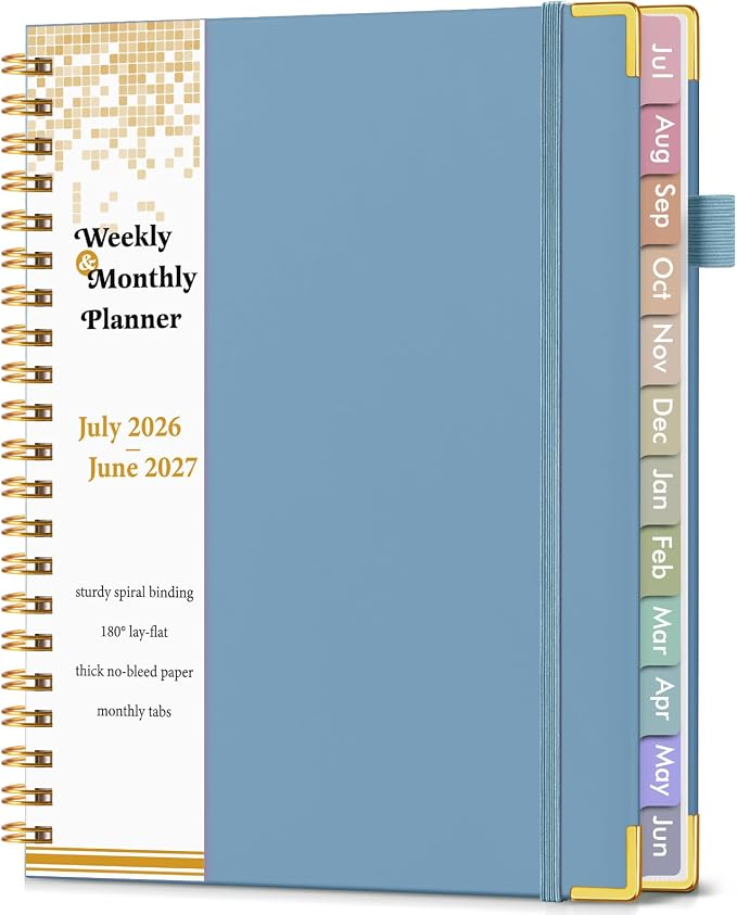 Academic Planner 2026-2027, Hardcover Weekly and Monthly Calendar Planner from by Unknown