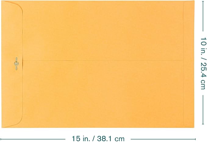 Clasp Envelopes – 10x15 Inches Brown Kraft Catalog Envelopes - Image 2