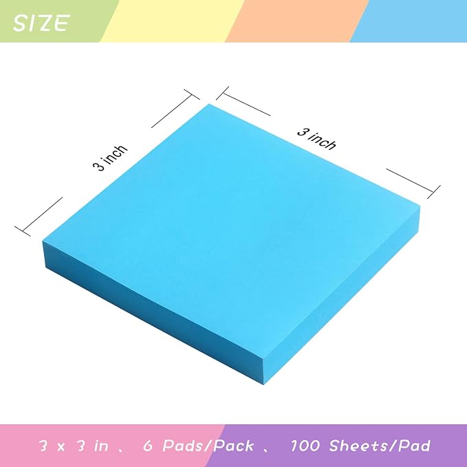 Sticky Notes 3x3 Self-Stick Notes Pads - Image 3