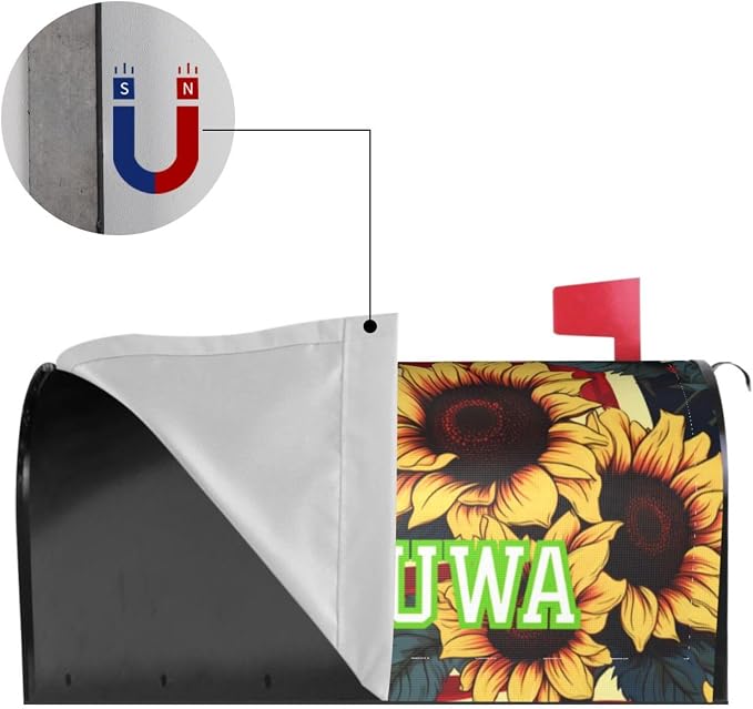 Ouqiuwa Custom Welcome Magnetic Mailbox Cover, Mailbox Wrap Decorative - Image 5