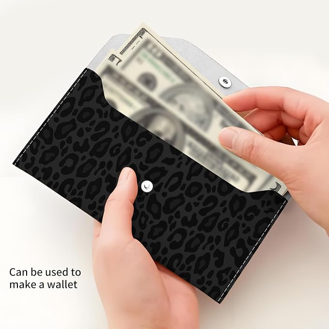 Cash Envelope Wallet Cute PU Leather Envelopes Bag - Image 4