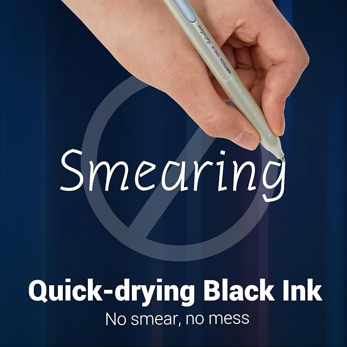 WRITECH Gel Pens Black Ink: Sleek Metal Barrel Pen Fine Point 0.7mm Retractable - Image 5