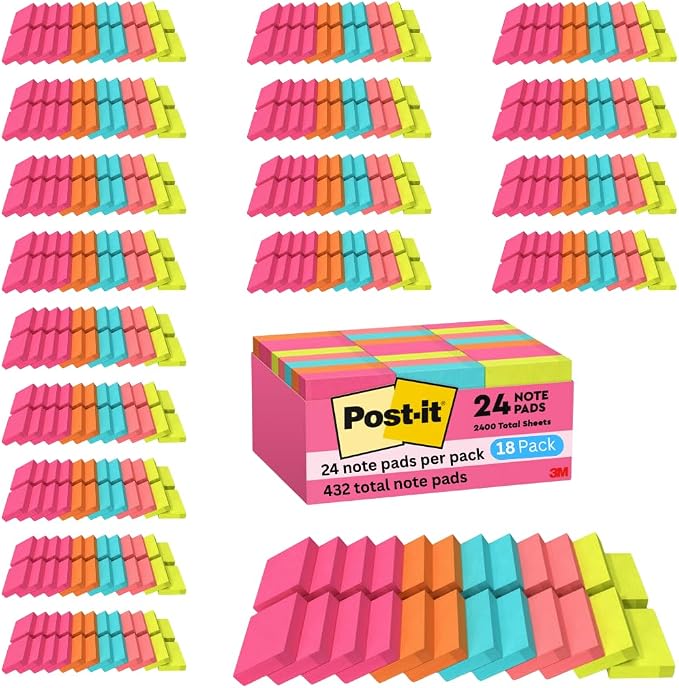 Post-it Mini Notes, 1 3/8 x 1 7/8 in, Poptimistic Collection, Aqua Blue by Unknown