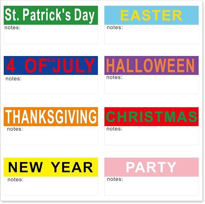 Holiday Color Coded Labels Multi-Pack by Unknown