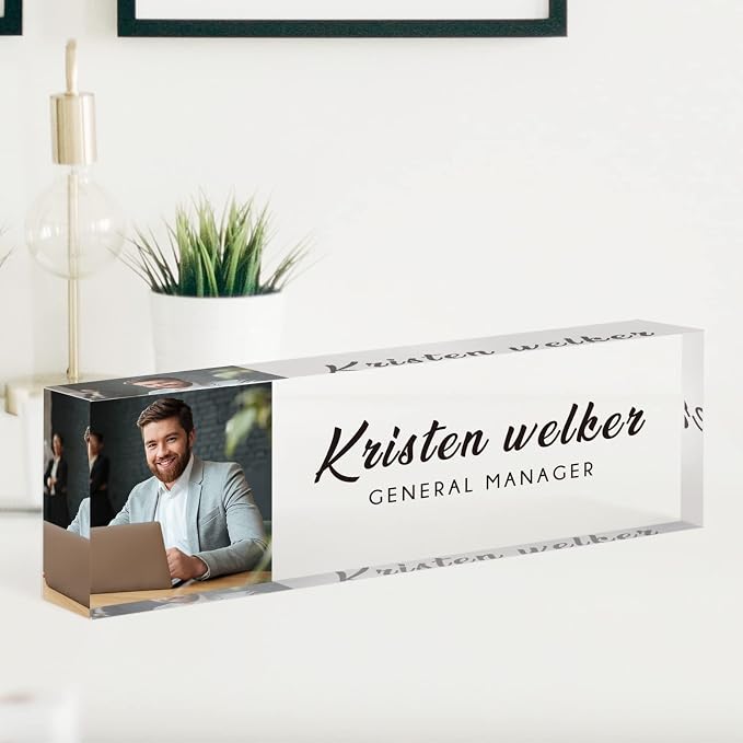 Desk Name Plate Personalized, Custom Name Plates by SalaGraphics