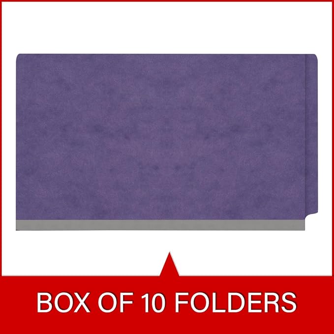 Ecom Folders Top Tab Pressboard Classification Folders | Legal Size 25 Pt Stock - Image 6