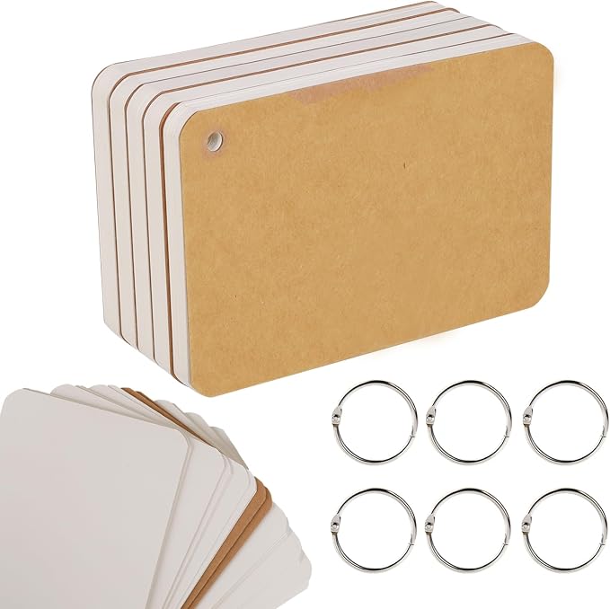 zmybcpack 6 Pack 4x6 Inch Blank Flash Cards by zmybcpack
