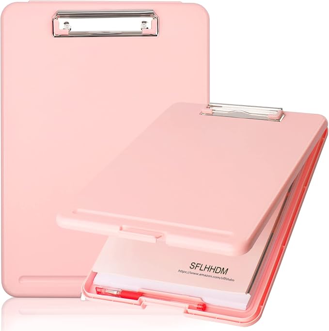Clipboard with Storage, Storage Clipboard with Clip, Clipboards Foldable by SFLHHDM