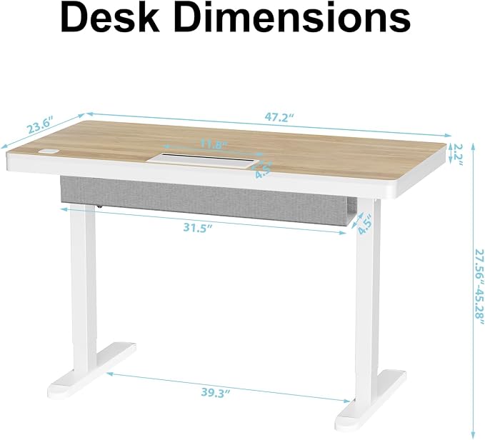ERGO COLLECT Electric Standing Desk 48 Inch - Image 3