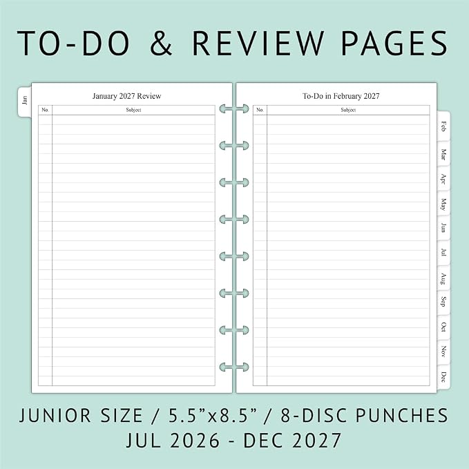 newestor 2026-2027 Monthly Planner Refill - Image 3