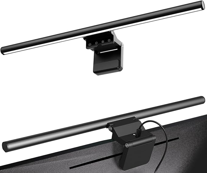 Monitor Light Bar 19.7", No-Glare Asymmetric Desk Screen Lamp | Auto-Dimming by VIEYKEA
