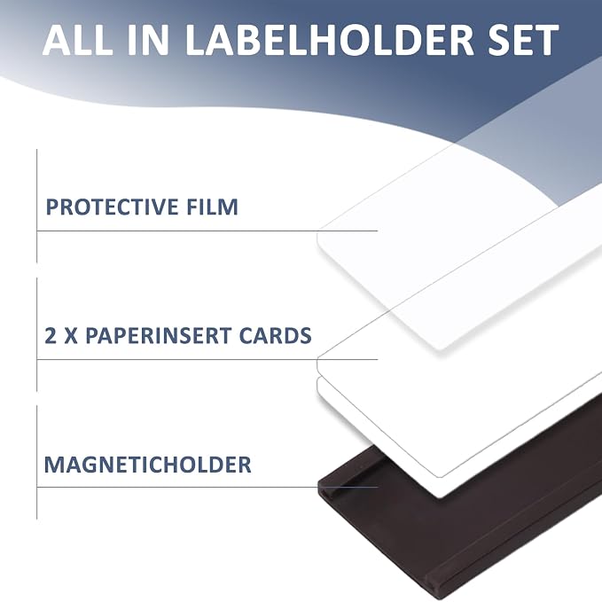 Magnetic Labels, 1x2 Inch C-Shape Magnetic Tool Box Labels, Magnetic Label - Image 4