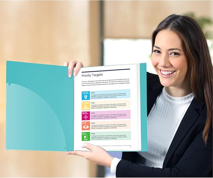 Dunwell Presentation Binder 60-Pocket, Displays 120 Pages, 8.5x11 Portfolio - Image 8