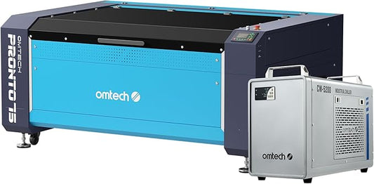 OMTech Pronto 150W CO2 Laser Engraver & Cutter with Water Chiller – 63"x40" Workspace, 1,000mm/s Speed, Autofocus, 2-Way Pass, Air Assist, for Wood, Acrylic & More-DeskLoop Office
