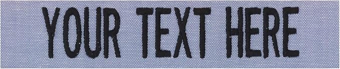Custom Uniform Name Tapes Solid Colors. Made in The U.S.A. Ships Under 24 by NORTHERNSAFARI