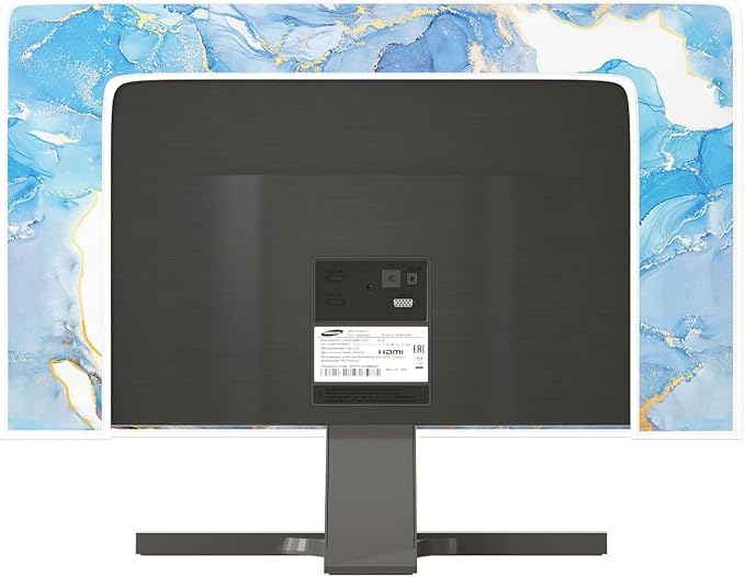 Baocicco Baby Blue Gold Marble Waterproof Screen TV Cover 75 Inch Modern - Image 5