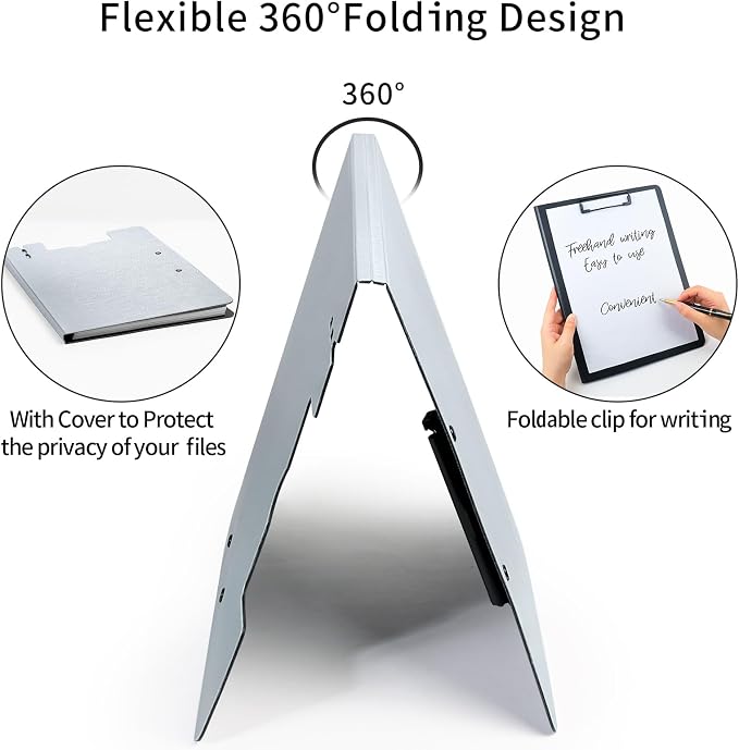 A4 Clipboard, 5 Pack Foldable Clipboards - Image 2