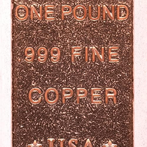 1 Pound lb - Trapezoid Style Copper Bullion Bar Paperweight - .999 Fine Ingot - - Image 6