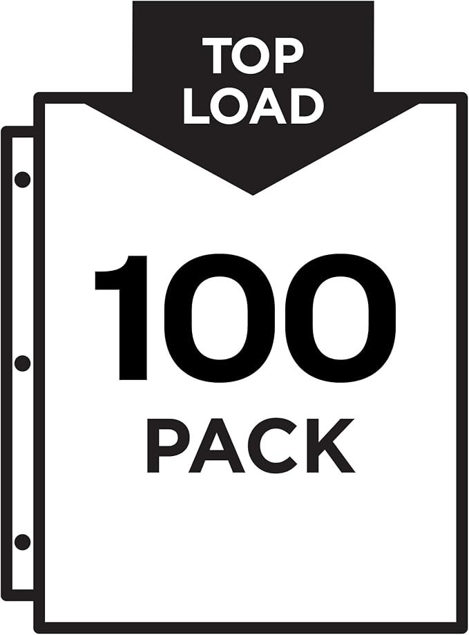 Avery Economy Weight Sheet Protectors, Acid Free, 8.5" x 11", 100 per Pack - Image 2