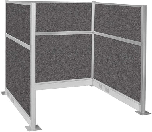 Versare Pre-Configured Hush Panel Electric Cubicle | Workstation Divider Walls | Cubicle Privacy Panels | Office Partition Walls-DeskLoop Office
