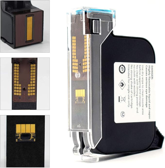 TOAUTO Original Portable Ink Cartridge Quick-Dry Replacement 42ml Ink Cartridge for Handheld Inkjet Printer Coding Machine（Black）-DeskLoop Office