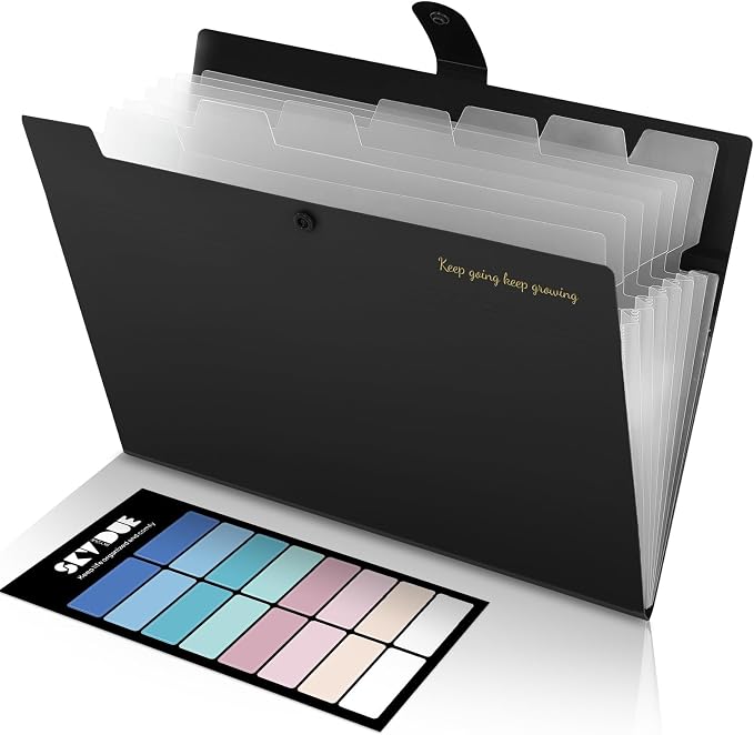 SKYDUE Accordion File Organizer, Expanding File Folder by SKYDUE